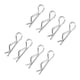 thumbnail image 1 of Clips R De Acero Inoxidable, Clips De Carrocería De Coche RC De Repuesto De Instalación Sencilla Para Coche De Control Remoto 1/12 ANGGREK RC Car R Clips, 1 of 8
