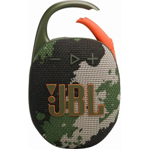 JBL Clip 5 Ultra-Portable Weather Proof Bluetooth Speaker, 1 Speaker, Squad