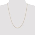thumbnail image 2 of Diamond2Deal 14K Jaune Gold 1 mm Rond de Blé Parisien Chain Necklace for Women 24", 2 of 6