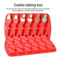 thumbnail image 4 of Kripyery 24 Cavities Candy Chocolate Mold Non-stick Christmas Candy Snowflake Snowman Cake Mold High Temperature Resistant Biscuit Mold, 4 of 7