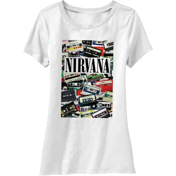Nirvana Cassettes Skinny Fit T Shirt
