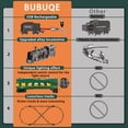 thumbnail image 5 of Electric Train Sets for Kids Metal Alloy Steam Locomotive Glowing Passenger Carriages Luxury Tracks, 5 of 9