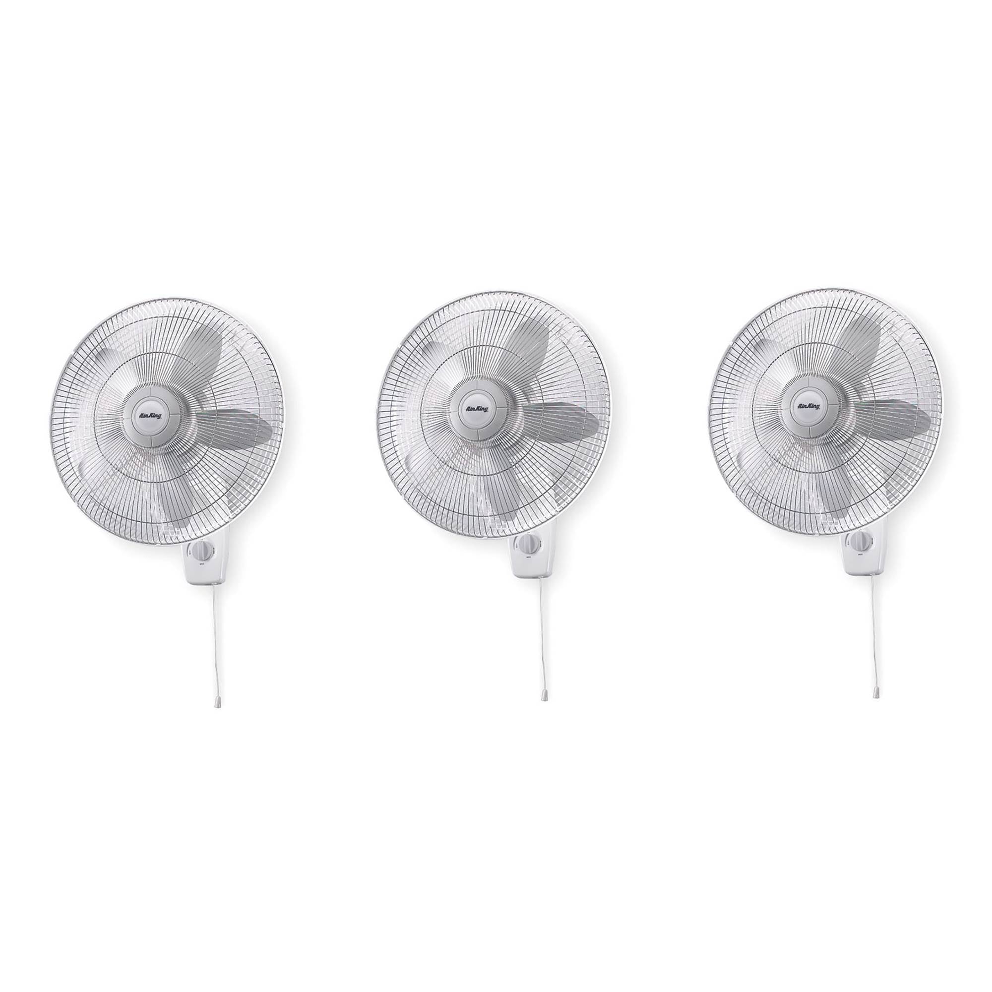 Air King 18" 3Speed 1/20 HP Quiet Motor Oscillating WallMount Fan (3
