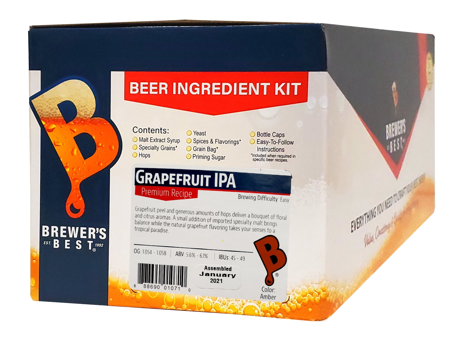 AMERICAN RED ALE Beer Kit Brewers Best One Gallon Home Brew Beer Ingredient Kit 