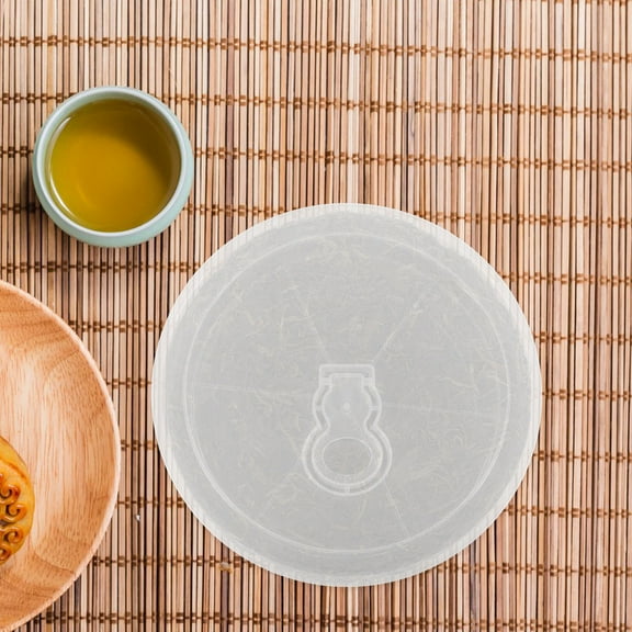 WHAMVOX Candy And Nut Serving Container Appetizer Tray With Lid Round Plastic Food Storage Lunch Organizer Christmas Snack Plate Dish Platter