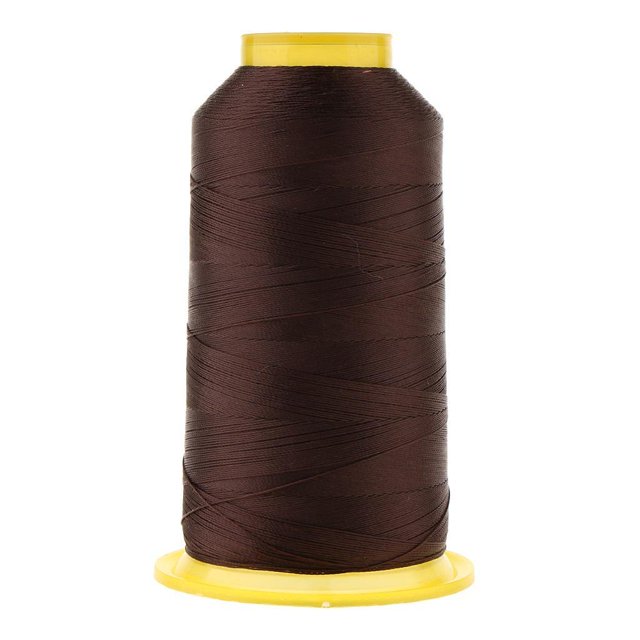 1 rollo de hilo de coser de poliéster para todos los s de 1200 metros para de cuero DIY Café Zulema Hilo de coser de poliéster