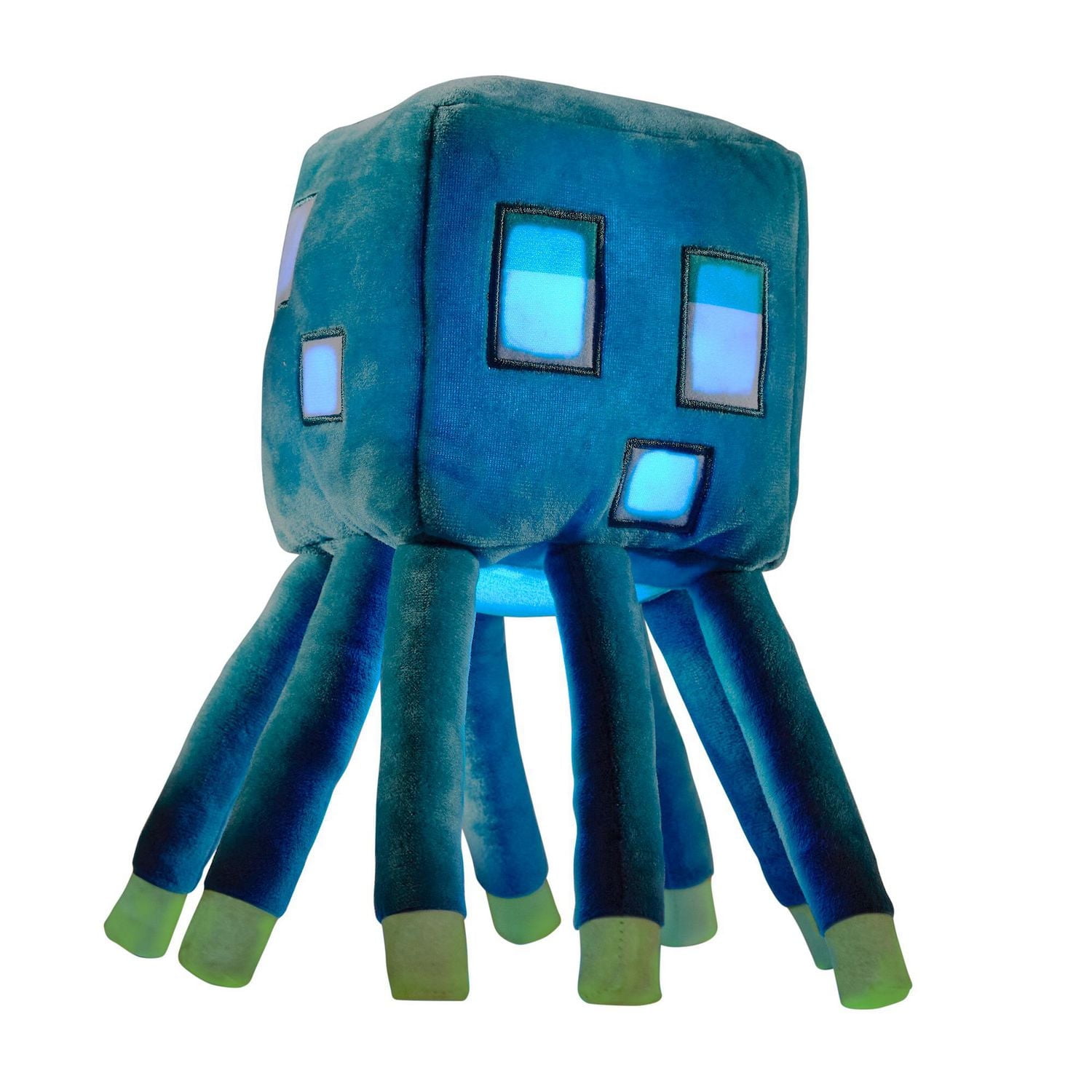 Minecraft Glow Squid Plush Figure with Lights & Sounds, Glows in the Dark