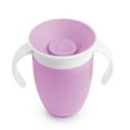 thumbnail image 4 of Munchkin® Miracle® 360° Trainer Sippy Cup with Handles, Spill Proof, 7 oz, Pink/Purple, Unisex, 2 Pack, 4 of 12