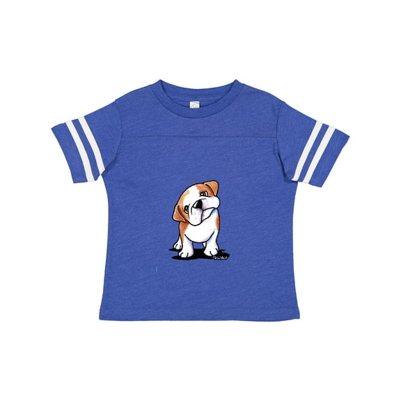 Inktastic Kiniart Bulldog Puppy Boys or Girls Toddler T-Shirt