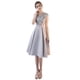 thumbnail image 4 of Vestido de mujer estilo coreano Vestido gris adelgazante Vestido de fiesta elegante Vestido de noche para banquete, 4 of 5