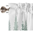 thumbnail image 5 of Forest Window Curtain Valance for Kitchen Windows/Bathroom/Living Room/Bedroom Privacy Decorative Rod Pocket Short Window Valance Curtain, 52" W x 18" L, Green Gradient Trees Modern Abstract Art, 5 of 5