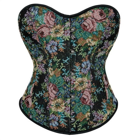 QIPOPIQ Clearance Women s Lingerie Corsets Floral Overbust Corset Bustier Lingerie Top Gothic Shapewear Sexy Underwear