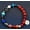 Aquarius, variant on Twelve Constellation Blue San Constellation Bracelet 8mm Agate