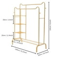 thumbnail image 2 of Clothing Rack Clothes Stand Garment Rack Heavy Duty Multifunctional with Shelves, 2 of 19