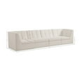thumbnail image 3 of Meridian Furniture Relax Cream Velvet Modular Sofa, 3 of 11