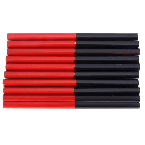 Lápiz Para Trabajar La Madera, 9 Piezas, Herramienta Manual De 7 Pulgadas, Lápices Hexagonales Para Carpintería, Bolígrafo Para Marcar, 2 Núcleos, Doble Cabeza Para Madera