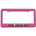 thumbnail image 1 of Warning Radioactive Driver, Funny License Plate Tag Frame, Multiple Colors, 1 of 1