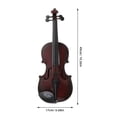 thumbnail image 2 of FESTFENDS Petite Poupée en Plastique Violon Marron Style Rétro pour Éducation Musicale 1Pcs, 2 of 8