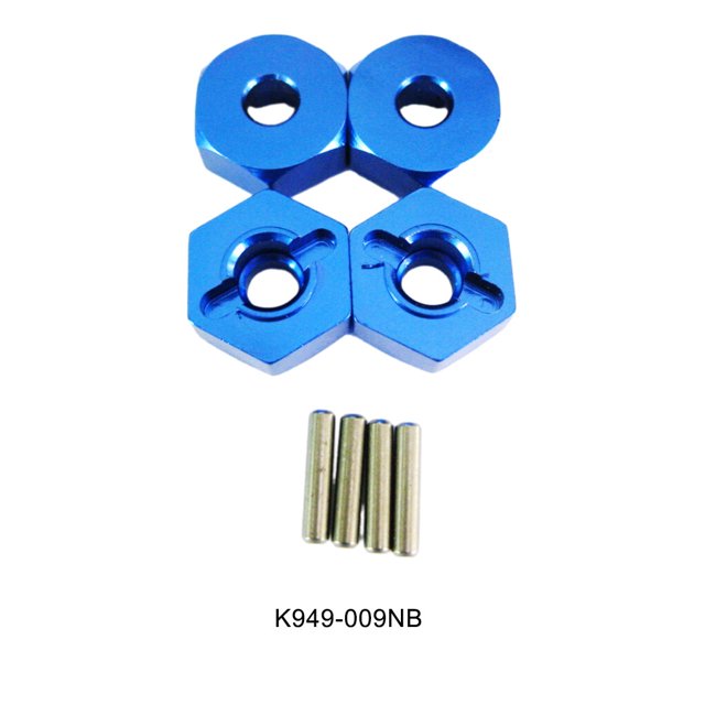 ziyahi WLtoys Roue Facile Installer Roue Hex Mount K949 Style, Roue Hexagonale pour 1/10 Roue Hexagonale pour WLtoys K949 Durable K949-009NB