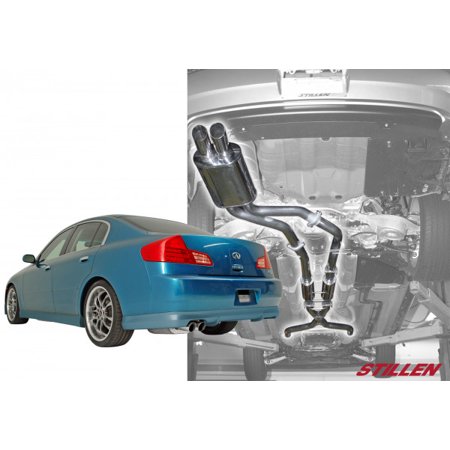 Quicksilver Exhaust System - Stillen Gen 2 Cat-Back Exhaust System for 2003-06 Infiniti G35 4DR