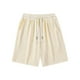 thumbnail image 1 of pstuiky Pantalones cortos cargo para hombre, Pantalones cortos de ejercicio para hombre, de color liso, informales, holgados, con cintura elástica y bolsillos Pantalones cortos de baloncesto, 1 of 5
