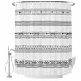 thumbnail image 2 of Black White Geometric Waterproof Fabric Shower Curtain,Modern Buffalo Plaid Abstract Art Waterproof Fabric Shower Curtain for Bathroom Curtains Bathtubs Shower Curtains with 12 Hooks Extra Long 72x84, 2 of 8