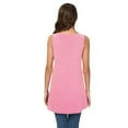 thumbnail image 4 of Anygrew Womens Summer Casual T-Shirt V-Neck Sleeveless Tunic Tops for Leggings Loose Blouse Shirt, 4 of 8