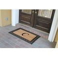 thumbnail image 3 of A1HC 30"x48" Natural Coir & Rubber Paisley Monogrammed Door Mat, Heavy-Duty, Low-Profile, Anti-Shed Outdoor Entrance Mat, 3 of 7