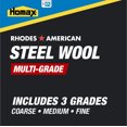 thumbnail image 3 of Homax Rhodes American Steel Wool Assorted Grades, 12 Pads, 3 of 6