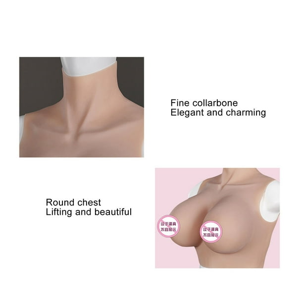 Prosthetic Breast, Silicone Fake Breast D Cup Skin Friendly Top Improve  Skills Wearable Color 2 For Prolactin Training 