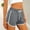 Gray, variant on Olyvenn Women's Summer Casual Athletic Track Shorts Drawstring Elastic Waist Contrast Piping Pink XL