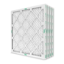 12x12x1 MERV 8 Pleated HV Furne Air Filters. 4 Pk. (Ext Size: 11.38 x 11.38 x 0.75 Inches)