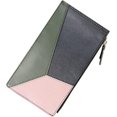 thumbnail image 1 of Bolsa de herramientas de cuero genuino para mujer, tarjetero con cremallera, cartera multitarjeta para mujeres y niñas, 1 of 5