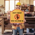thumbnail image 2 of Don't Squat With Your Spurs On 18" X 18" Heavy-Gauge Aluminum Architectural Sign | SignMission Designer Cowboy Western Boots Metal Novelty Gift Funny Joke Gag Road Garage, 2 of 4
