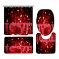 thumbnail image 1 of 50% de Réduction! Nouveau Rideau de Douche d'Impression Numérique 3D de Saint Valentin Set de 4 Pièces pour la Décoration de Fête à la Maison, 1 of 6