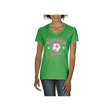 Soccer Mom T-shirt Tee - Soccer Mom Women V-Neck T-Shirt