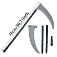 thumbnail image 2 of Halloween Grim Reaper Scythe Prop, Detachable Death Scythe Toy, Reaper Accessory for Halloween Cosplay, Fancy Dress, Parade, Theme Party and Haunted House Decoration, 2 of 3