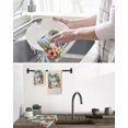 thumbnail image 5 of Tropical Plants Pumpkins Kitchen Dish Towels for Drying Dishes Set of 2, Summer Fall Farmhouse Palm Leaves Waffle Weave Microfiber Hand Tea Bathroom Towels Quick Dry & Absorbent Towel 15.7x23.6, 5 of 7