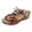 Orange, variant on OOOUM On Sandals For Women Comfortable Cushioned Soft Flat Sandals Cutout Open Toe Casual Summer Walking Flats Dark Blue US:6.5