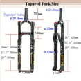 thumbnail image 4 of BUCKLOS 26/27.5/29 "MTB Fahrrad Luftfedergabel Fork 120mm Travel, 1-1/8" Scheibe Straight/Tapered Mountain Bike Fork Rebound Adjust, 15mm×100mm Axle, Manual Lockout Air, 4 of 7