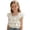White, variant on Girls Square Neck Ruffle Sleeve Blouse Kids Tiered Ruffle Crop Top Cute Layered Sleeveless Shirt for Summer Casual Wear Black Size 7-8 Years
