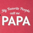 thumbnail image 5 of Wild Bobby My Favorite People Call Me PAPA Father's Day Men Premium Tri Blend Tee, Vintage Red, XX-Large, 5 of 5