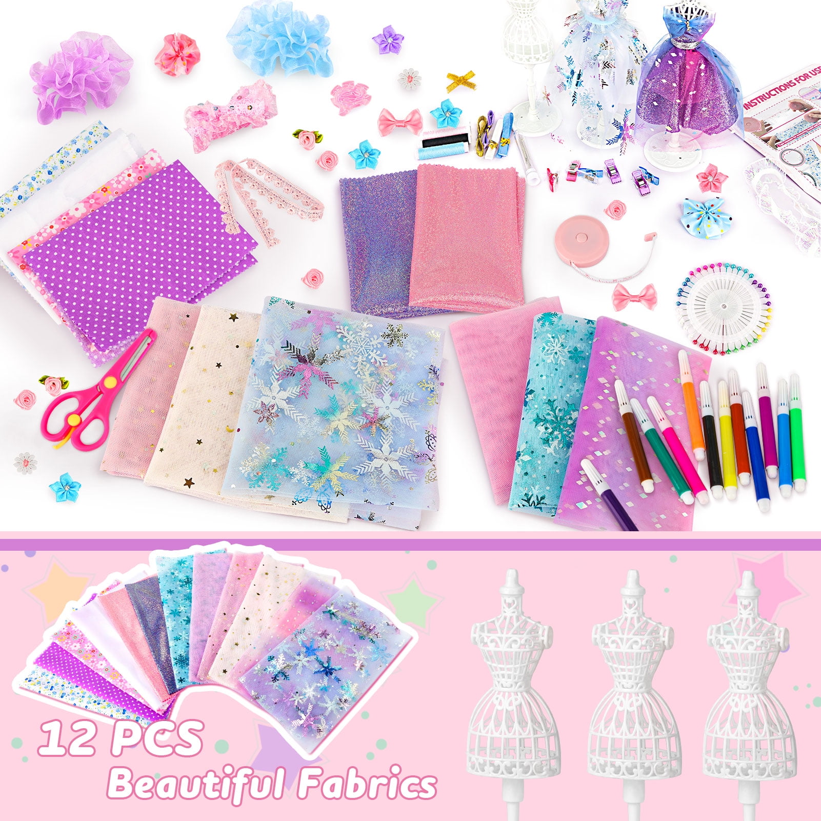 Design Studio – Sewing Kit for Kids – Girls Arts & Crafts Kits Age