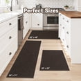 thumbnail image 6 of SIXHOME Washable Kitchen Rug, Absorbent Non-Slip Woven Floor Mat, 20"x32", Dark Brown, Rugs for Sink, Laundry, Hallway, Bathroom, 6 of 8