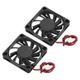 thumbnail image 1 of 2 Pcs Ventilador sin escobillas DC12V 0.24A 60x60x10mm 2Pin 2Wire Alta Velocidad Silencioso para Impresora 3D Caja de Computadora Equipos de Video Proyecto de Ventilación DIY, 1 of 6