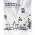 thumbnail image 7 of WINSOON All-Weather HDPE Adirondack Chair, Folding Design, Wide Seat with Cup Holder for Garden, Yard & Patio,White, 7 of 7