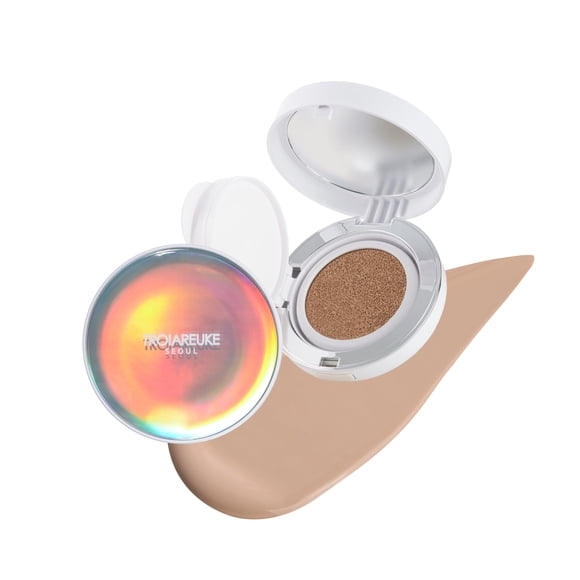TROIAREUKE Base de cojín ""Bridal"" de Seúl (#21 Pink Beige) Base de cojín coreana K-Beauty Hidratante Duradera, ligera, acabado natural, antienvejecimiento, blanqueamiento humectante SPF 50+