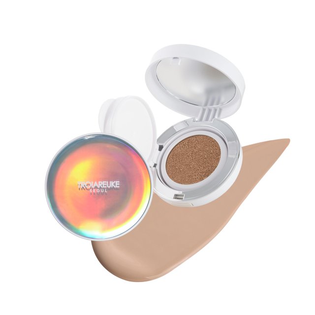 TROIAREUKE Base de cojín ""Bridal"" de Seúl (#21 Pink Beige) Base de cojín coreana K-Beauty Hidratante Duradera, ligera, acabado natural, antienvejecimiento, blanqueamiento humectante SPF 50+