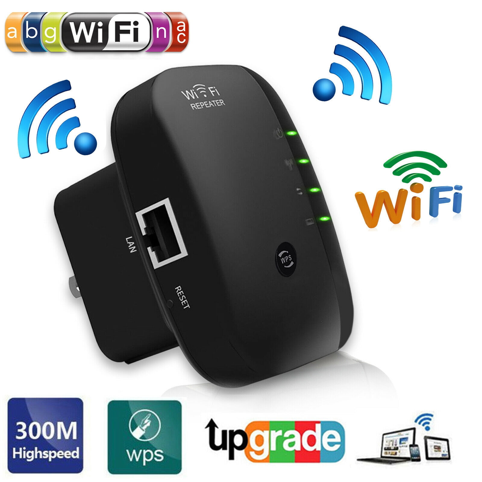300Mbps Wifi Repeater 802.11 AP Router Wireless-N Extender Signal Booster Range