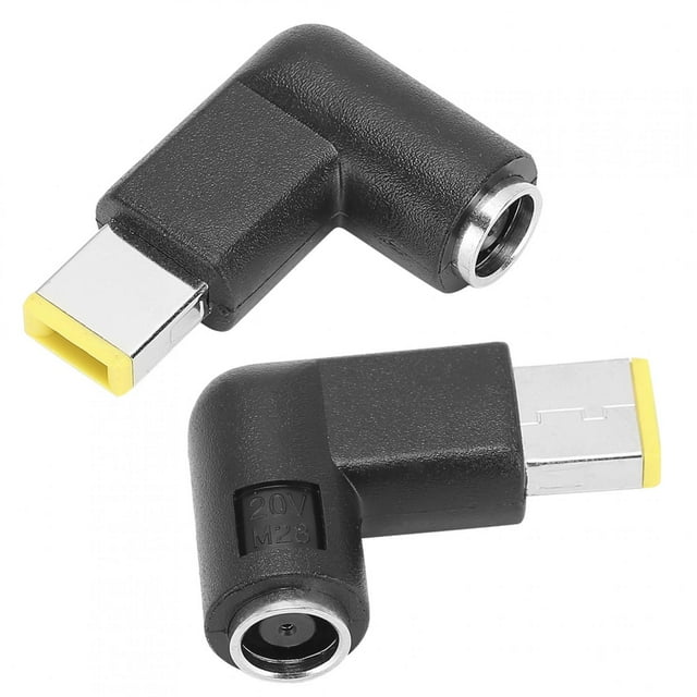 Accesorio Para PC Conector Adaptador Negro, Conector Adaptador En Codo, 2 Piezas Para ThinkPad ANGGREK Power Adapter Connector